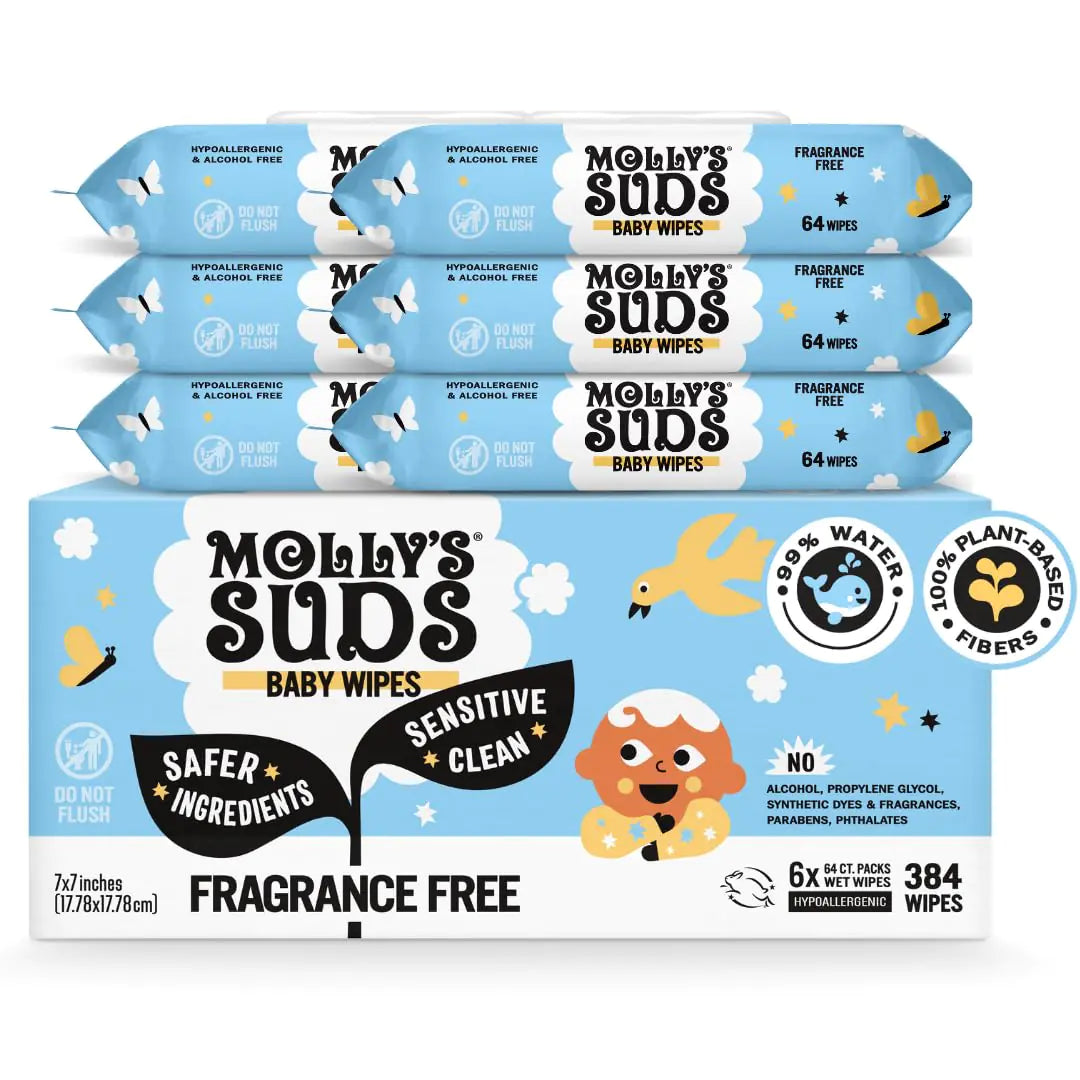 Baby Wipes, 384 Total Wipes (6 Flip-Top Packs)