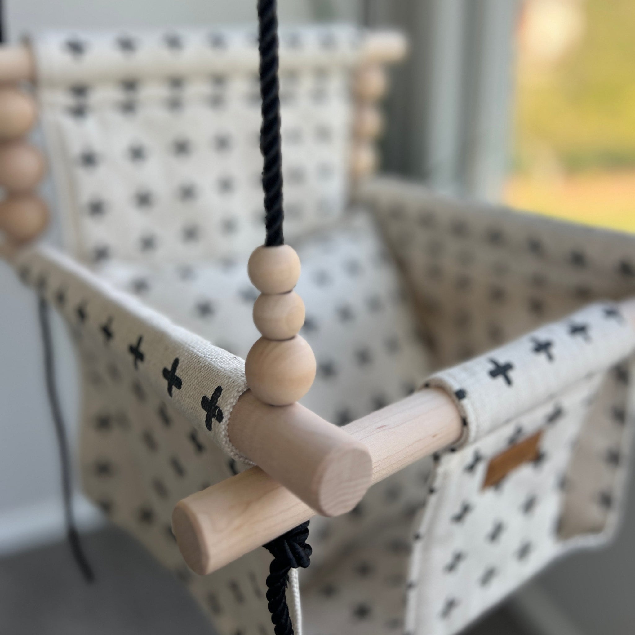 Indoor Swing – Swiss Cross Oatmeal and Black