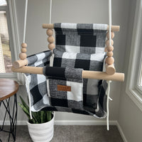 Indoor Swing – Black Buffalo Check