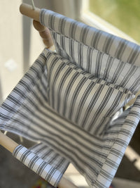 Indoor Swing – Wide Black Ticking Stripe