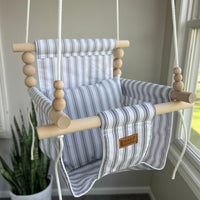 Indoor Swing – Wide Black Ticking Stripe