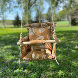 Outdoor High Back Swing – Nutmeg Leaf