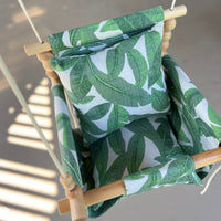 Outdoor High Back Swing – Tropical Leaf