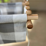 Outdoor High back Swing – Gray Buffalo Check