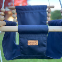 Premium Outdoor High Back Swing – Navy