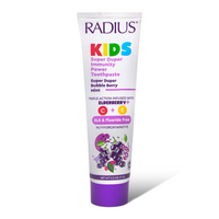 Kids Super Duper Immune Support Toothpaste in Bubble Berry Mint