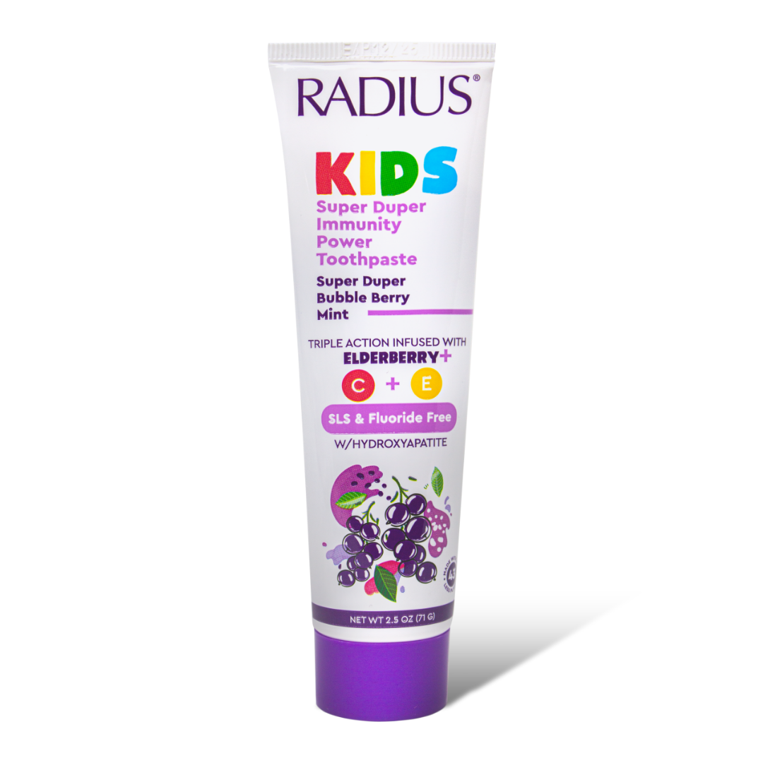 Kids Super Duper Immune Support Toothpaste in Bubble Berry Mint