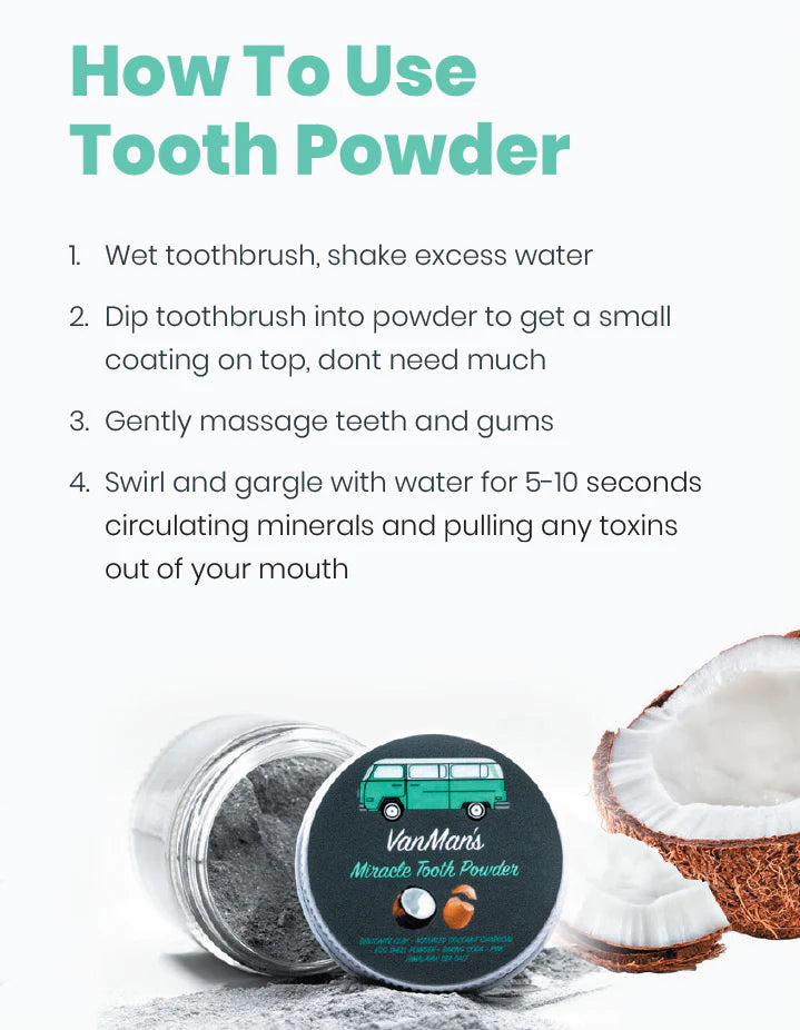 Miracle Tooth Powder Fluoride-Free 2 Pack