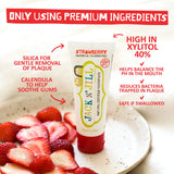 Strawberry Natural Certified Toothpaste for Kids & Babies