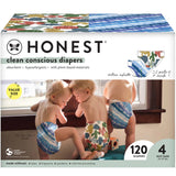 Clean Conscious Diapers, Size 4 (22-37 lbs), 120ct