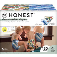 Clean Conscious Diapers, Size 4 (22-37 lbs), 120ct