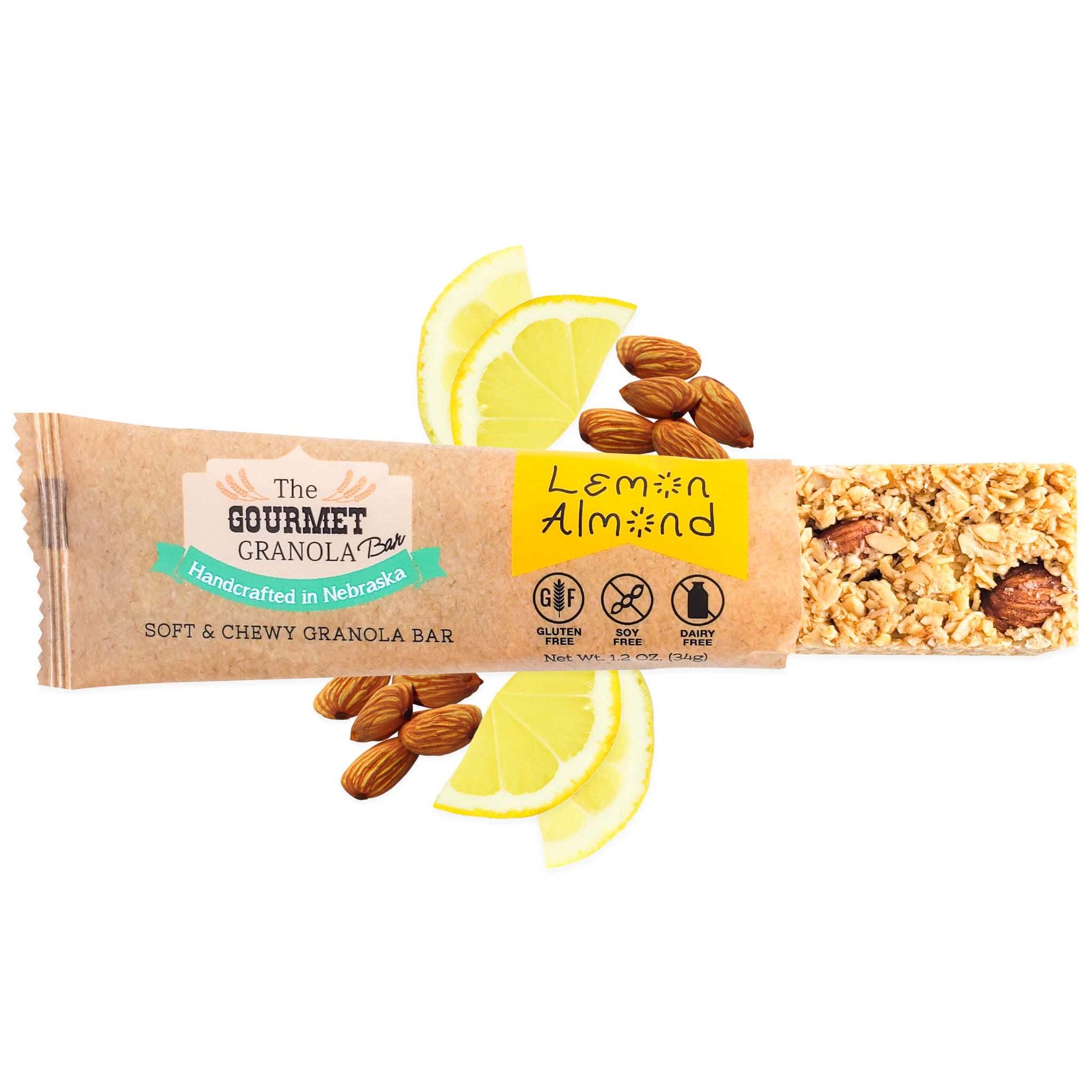 Lemon Almond Granola Bars