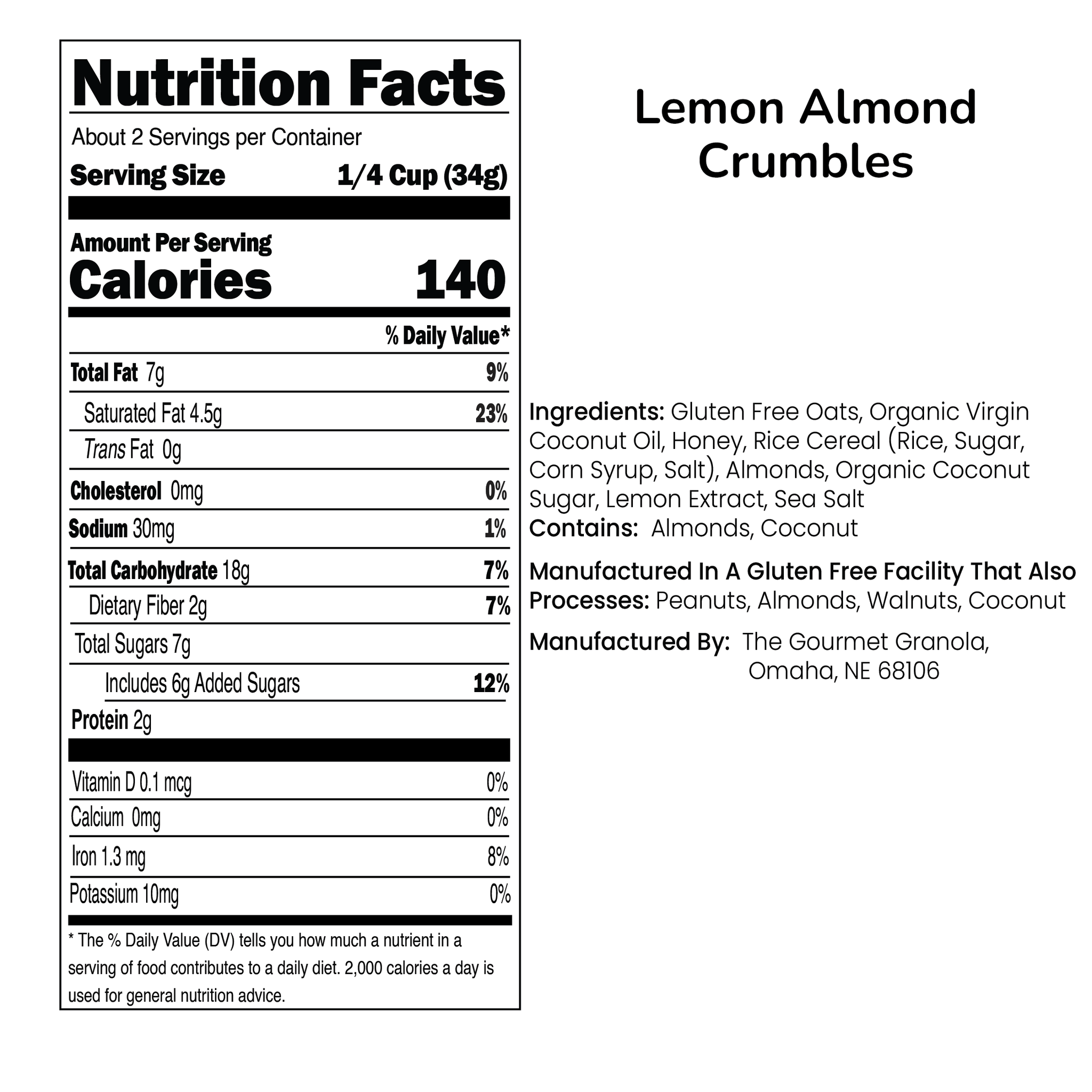 Lemon Almond Crumbles