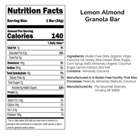 Lemon Almond Granola Bars