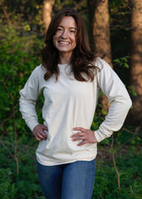 Unisex Organic Undyed Cotton Long Sleeve T-shirt