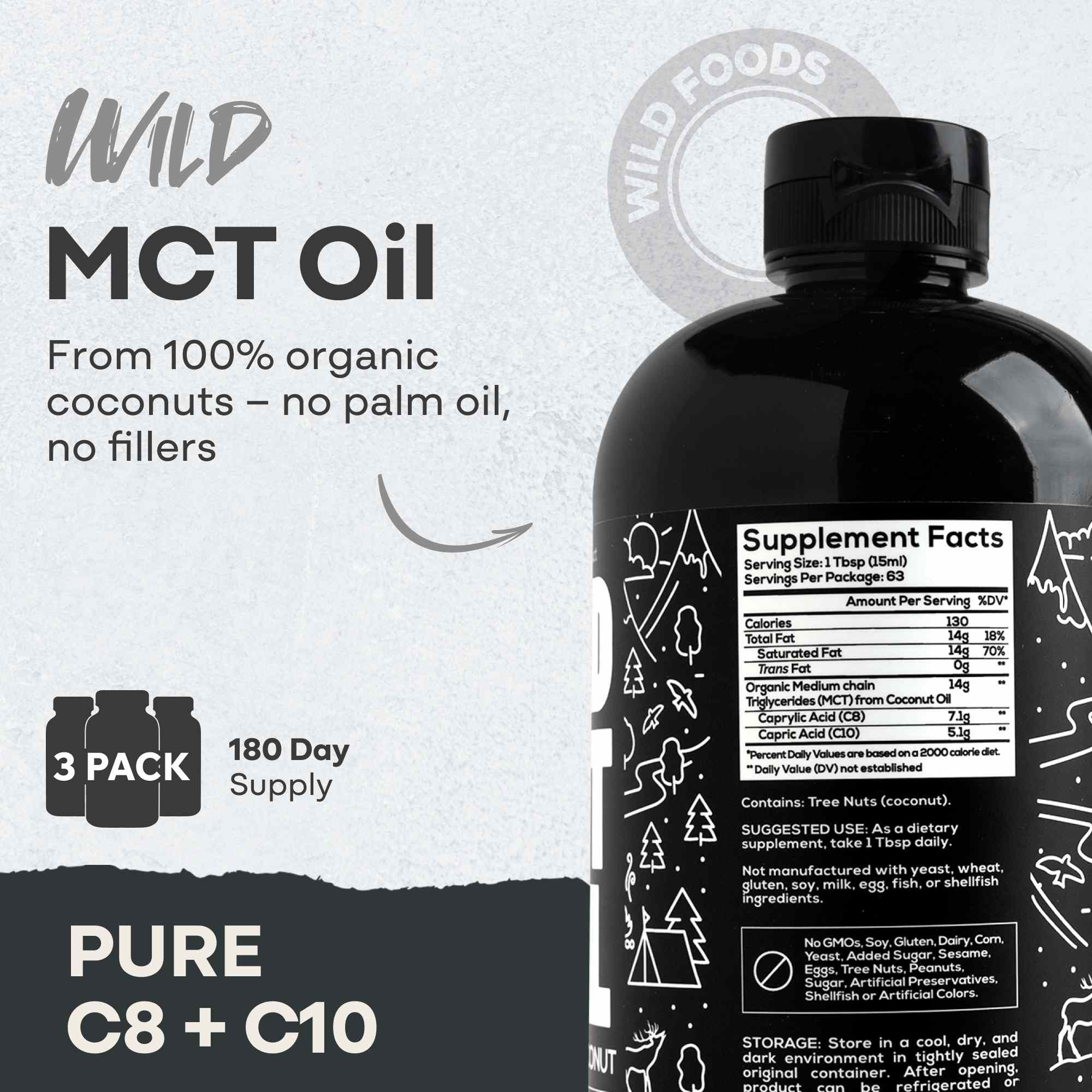 Wild MCT Oil - Brain & Body Fuel