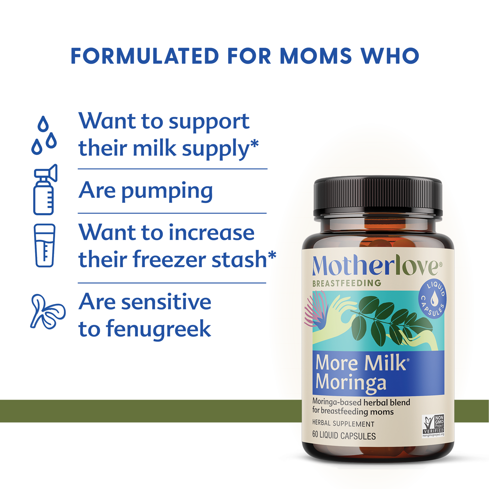 More Milk® Moringa - Liquid Capsules