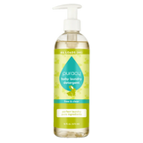 Puracy brand baby laundry detergent bottle promises 64 loads of free and clear cleaning with pure ingredients.
