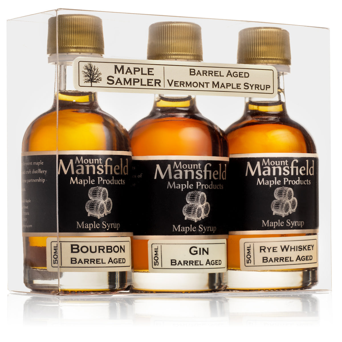 Barrel Aged Vermont Maple Syrup – 3 Pack Sampler Set