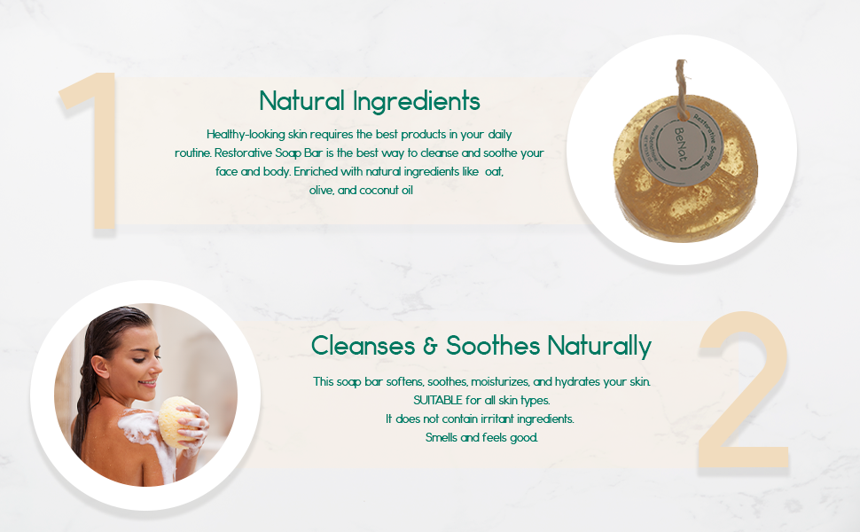 Restorative Soap Bar - Oat, Honey, and Olive Oil