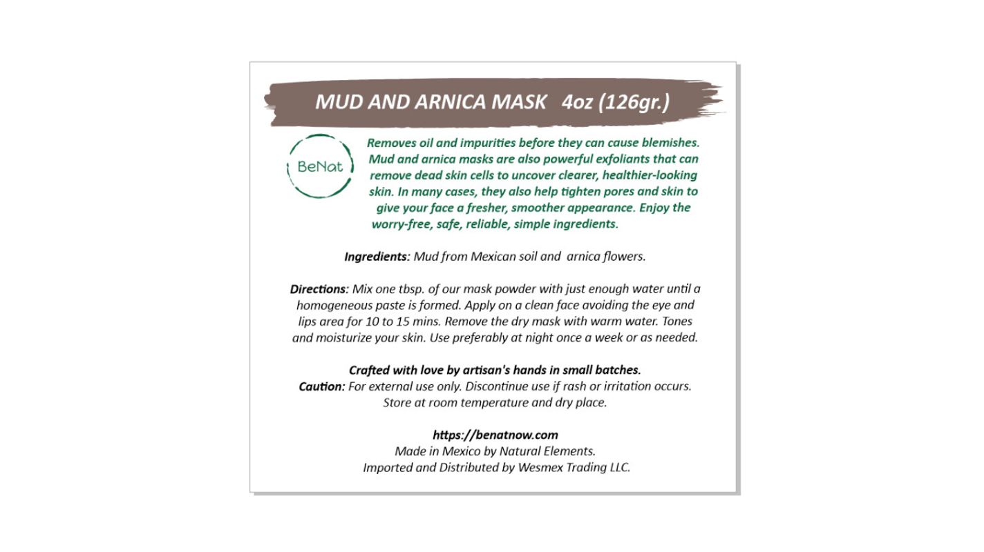 Mud and Arnica Face Mask