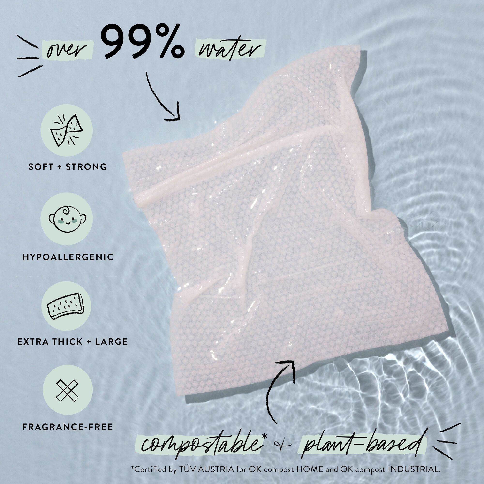 Unscented Clean Conscious Wipes, Geo Mood, 72ct