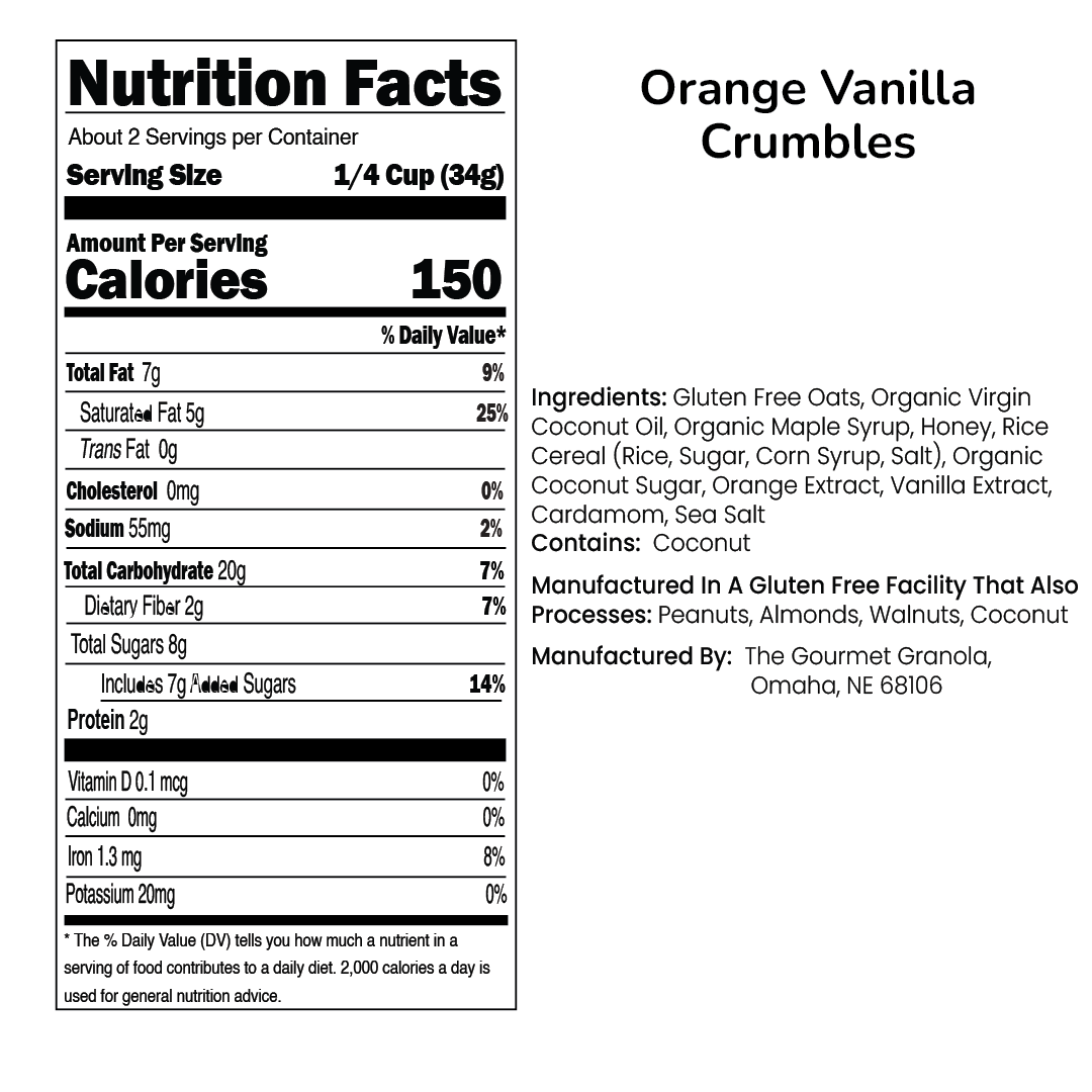 Orange Vanilla Crumbles