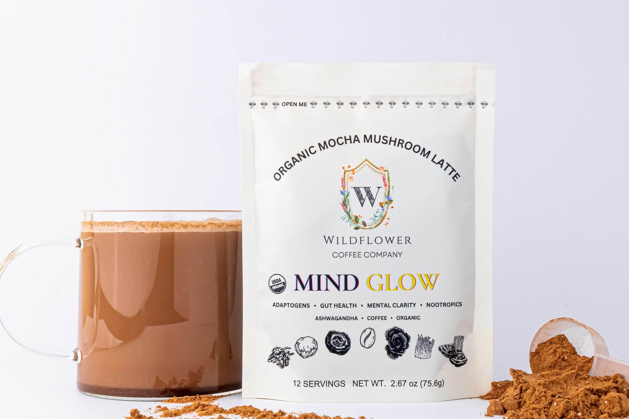 Mind Glow Organic Mushroom Coffee