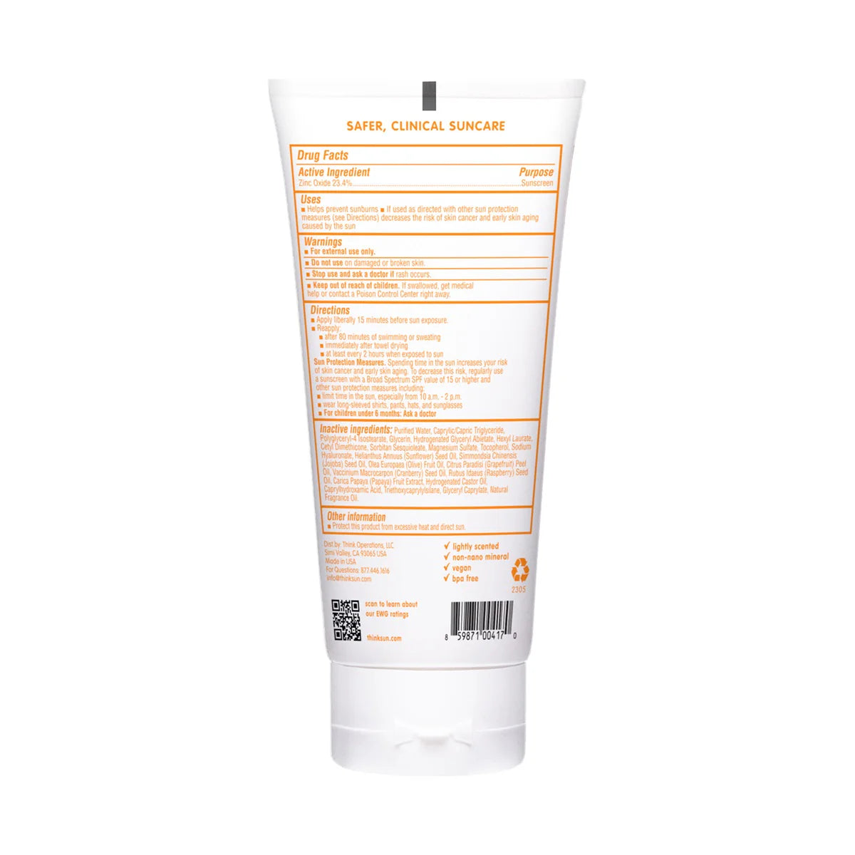 SPF 50+ Baby Mineral Sunscreen, 6oz