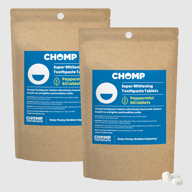 Super Whitening Peppermint Toothpaste Tablets Refill