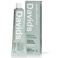 Whitening Antiplaque Fluoride-Free Peppermint Toothpaste - 3 Pack