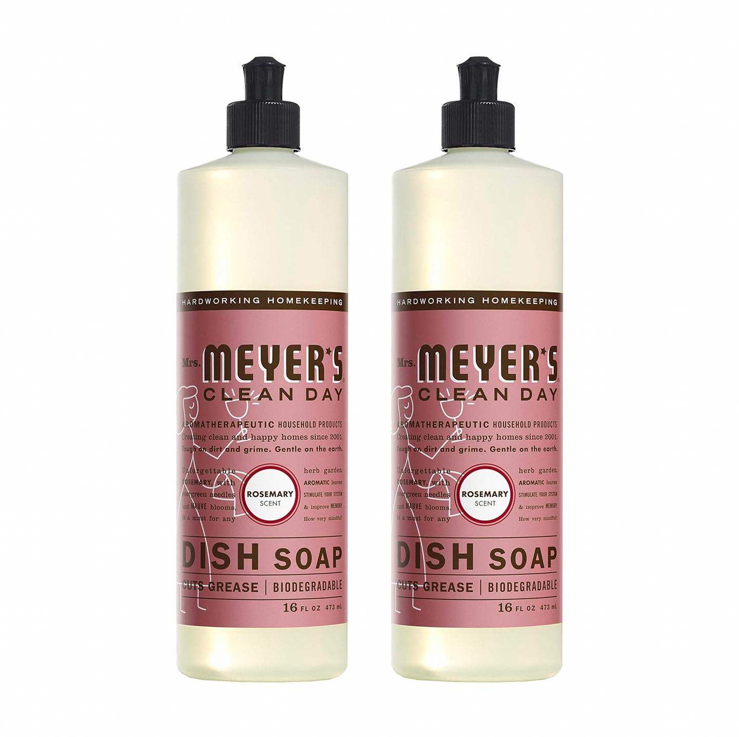 Rosemary Liquid Dish Soap - 2 Pack
