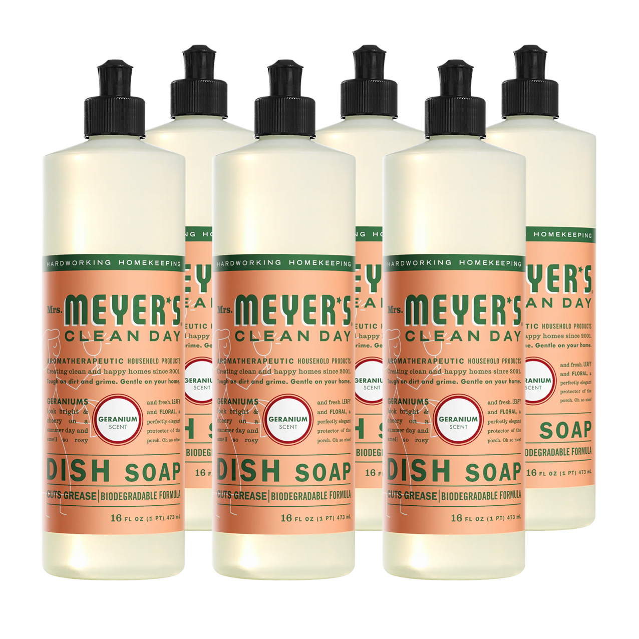 Geranium Dish Soap - 6 Pack