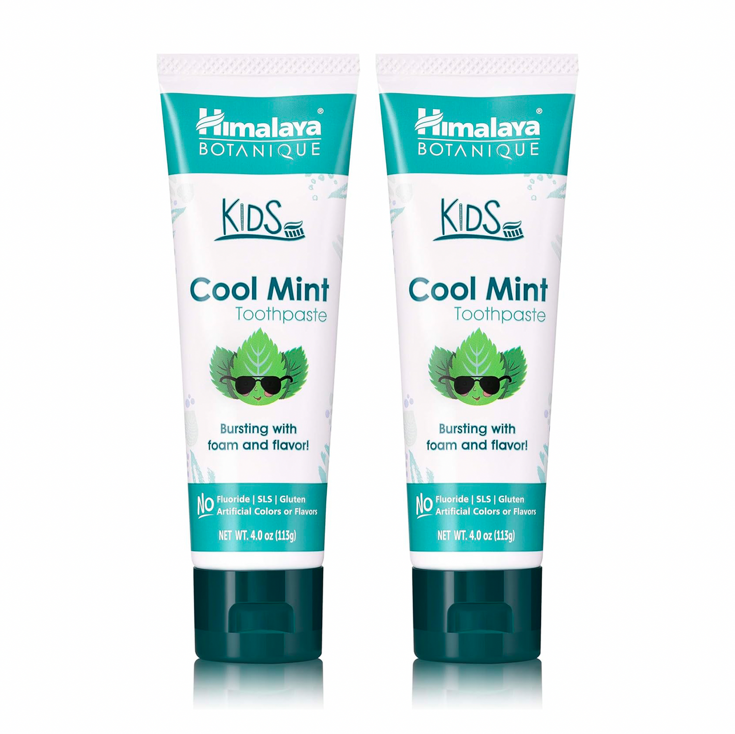 Cool Mint Fluoride-Free Toothpaste for Kids - 2 Pack