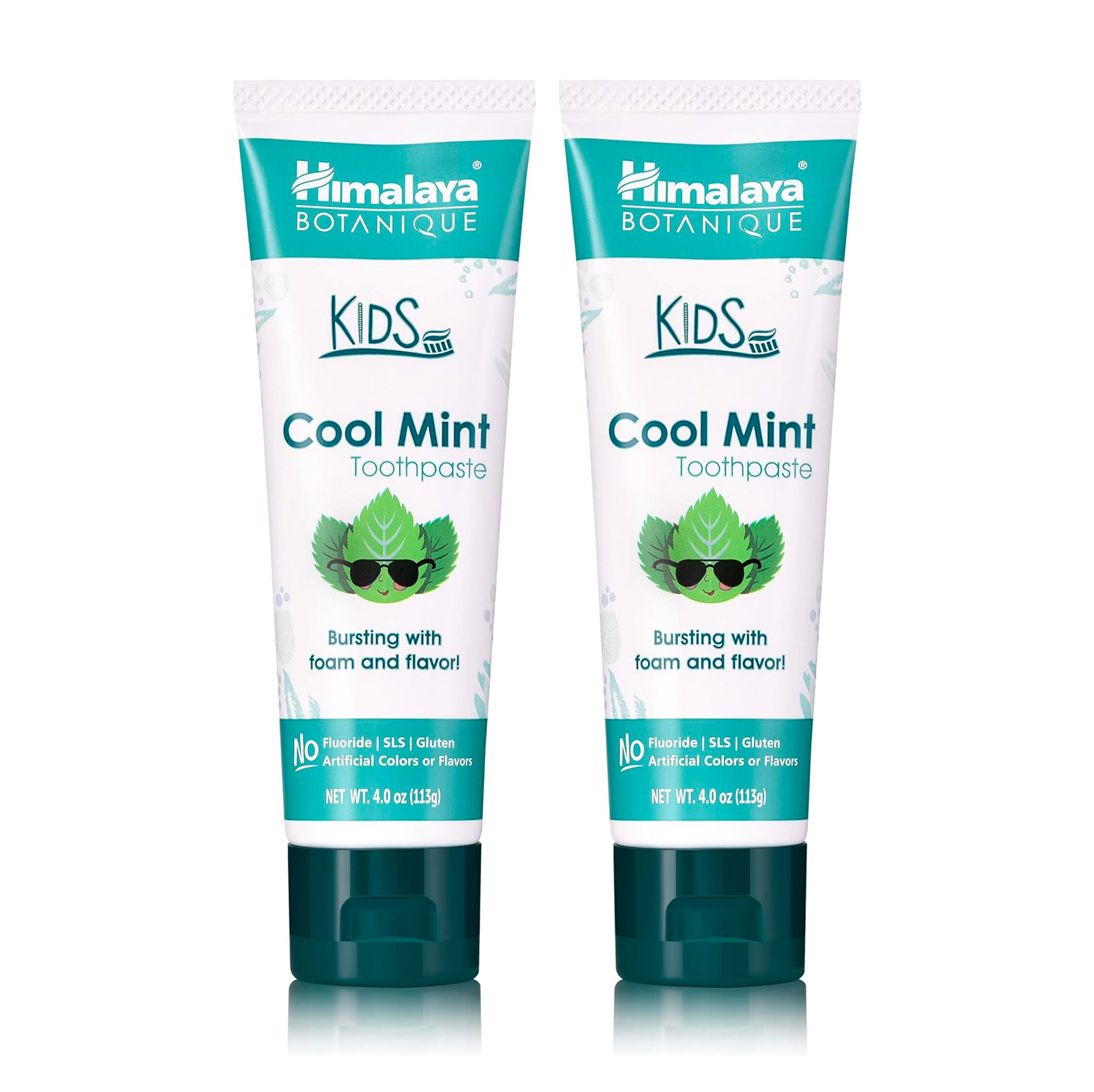 Cool Mint Fluoride-Free Toothpaste for Kids - 2 Pack