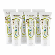 Flavor-Free Natural Certified Toothpaste for Kids & Babies - 6 Pack