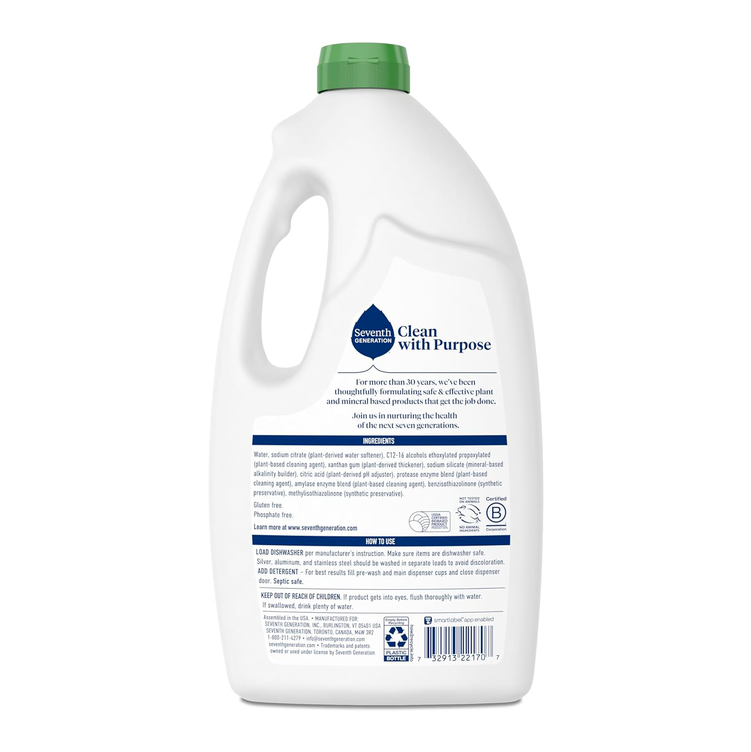 Free & Clear Dishwasher Detergent Gel - Pack of 6