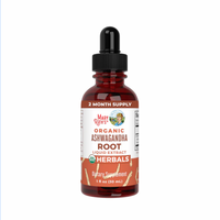 Organic Ashwagandha Root Liquid Drops, 60 Servings