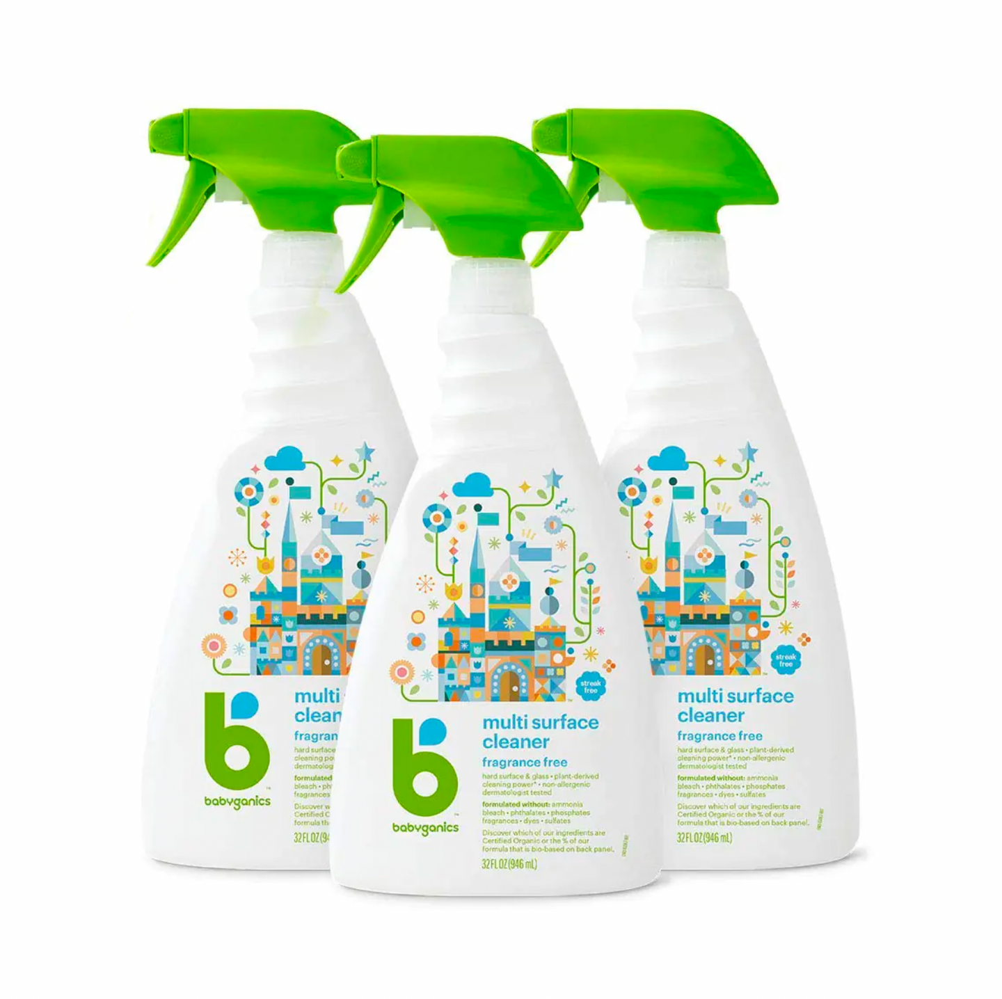 Fragrance-Free Multi Surface Cleaner - 3 Pack