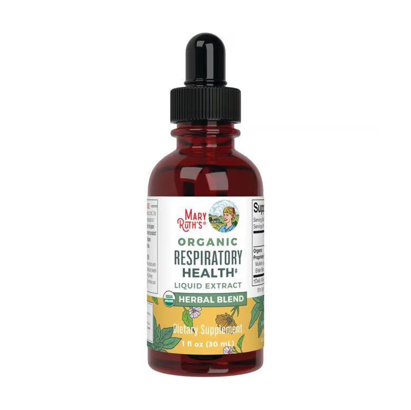Organic Respiratory Health Herbal Blend Liquid Drops, 30 Servings
