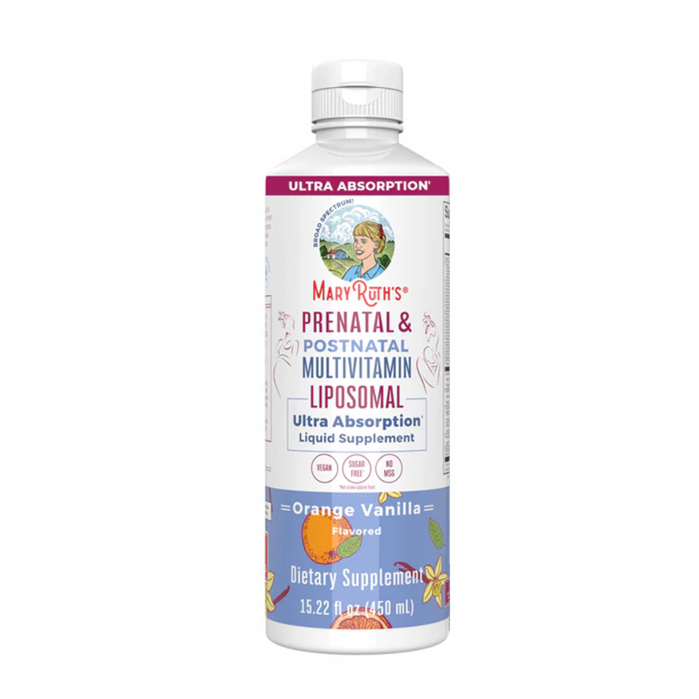 Prenatal & Postnatal Orange Vanilla Multivitamin Liposomal, 30 Servings