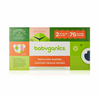 Triple Dry Baby Diapers, Size 2, 76 ct