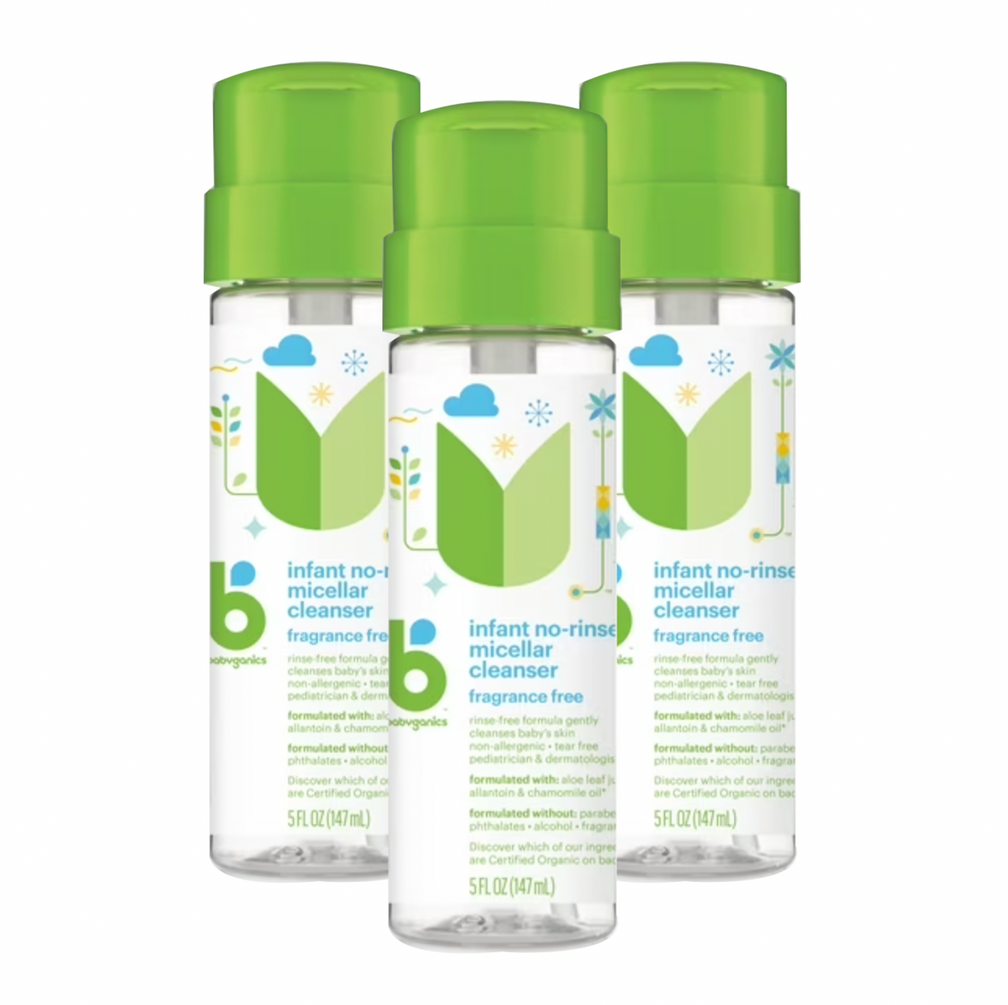 Infant No-Rinse Micellar Cleanser - 3 Pack