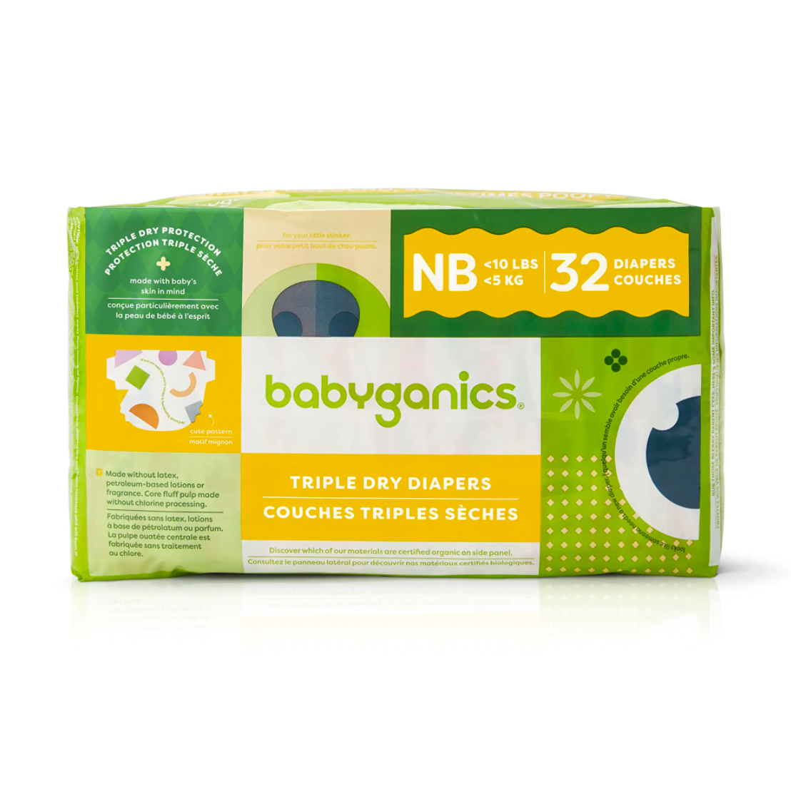 Triple Dry Baby Diapers, Size Newborn, 32 ct