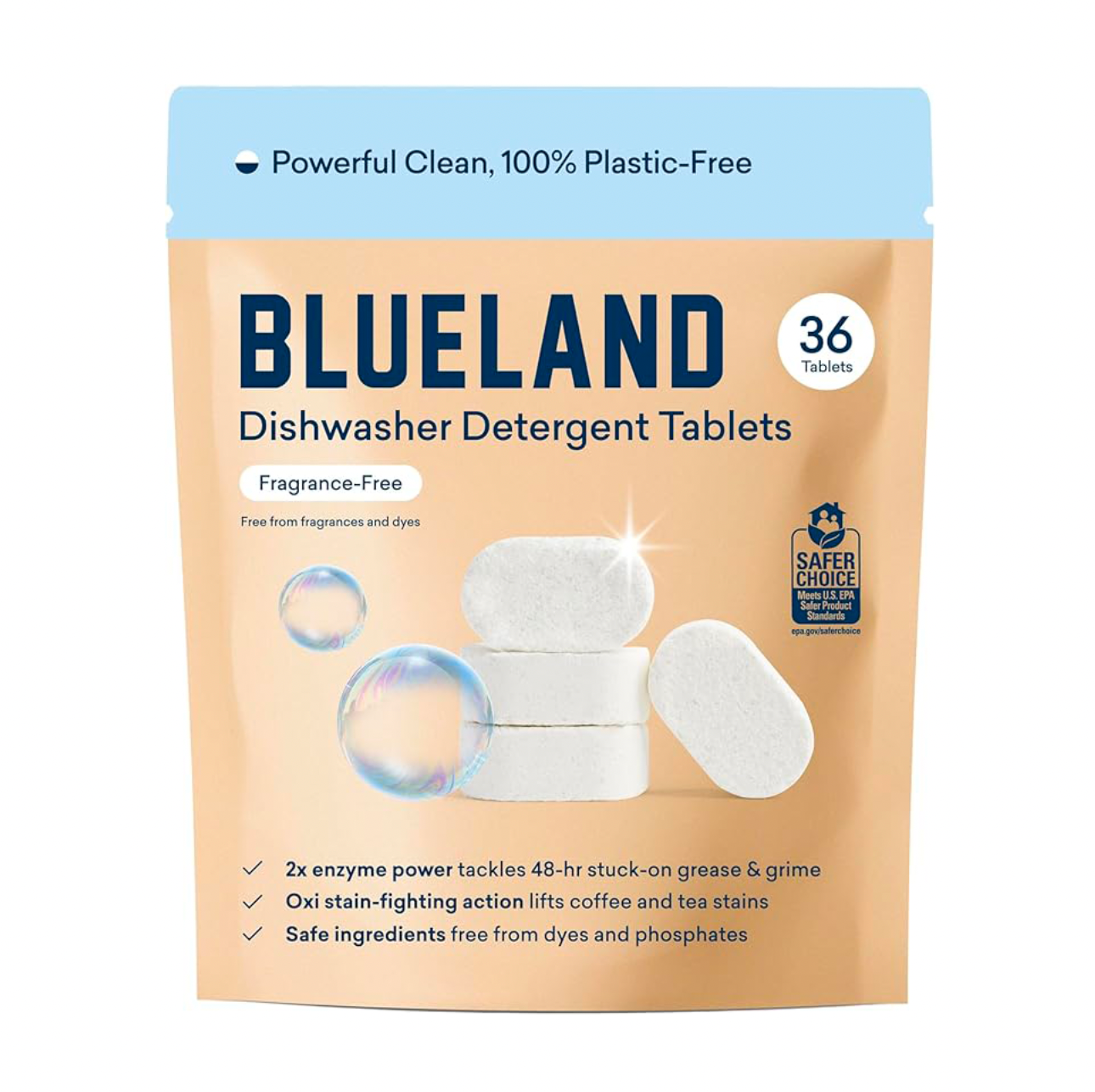 Fragrance-Free Dishwasher Detergent Tablets - 36 Count