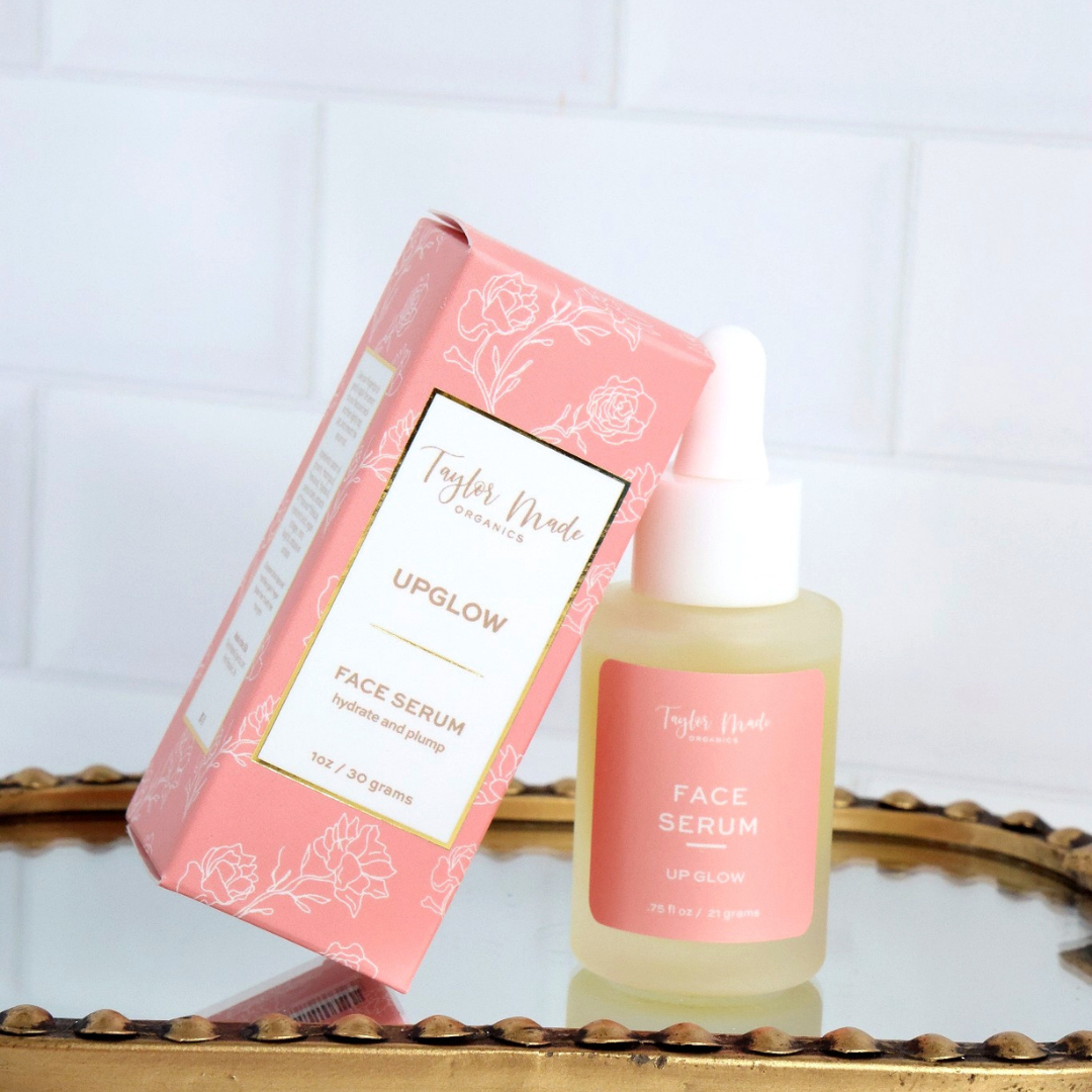 UpGlow Organic Face Serum with Collagen + Hyaluronic Acid