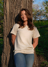 Unisex Organic Undyed Cotton Short Sleeve T-Shirt