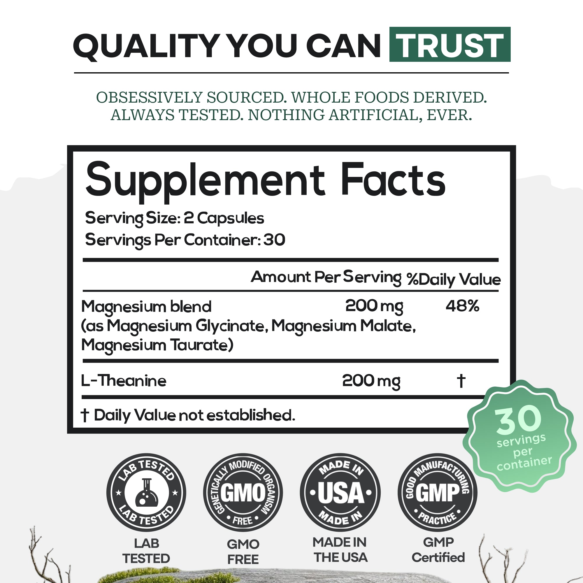 Wild Triple-Magnesium Complex & L Theanine