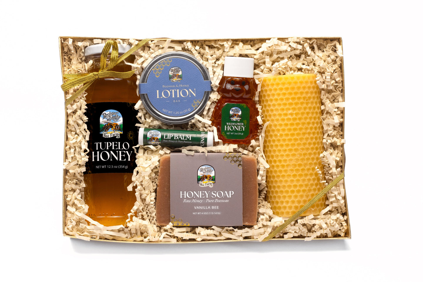 Tupelo Honey & Honeycomb Pillar Candle Gift Box