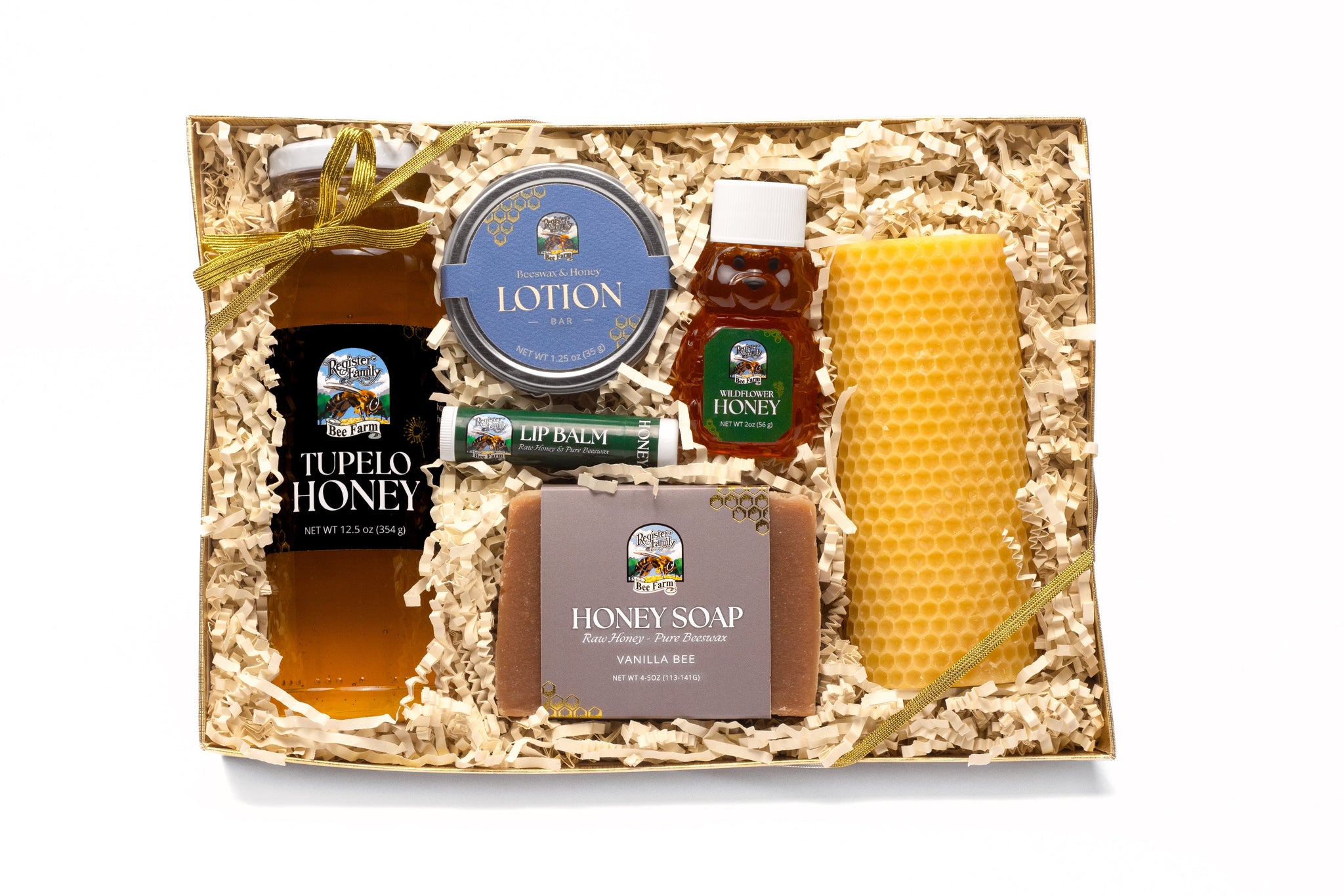 Tupelo Honey & Honeycomb Pillar Candle Gift Box